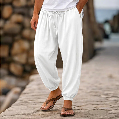Mens Casual Loose-fitting Solid-color Beach Shorts - T&amp;A enterprises