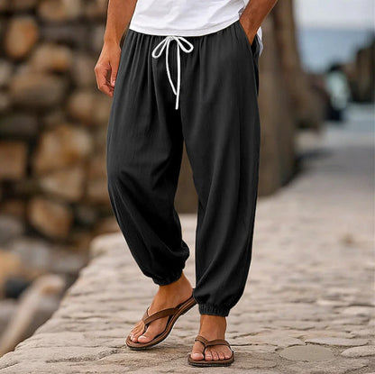 Mens Casual Loose-fitting Solid-color Beach Shorts - T&amp;A enterprises