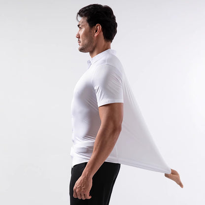Four-side High Elastic Shirt Men&