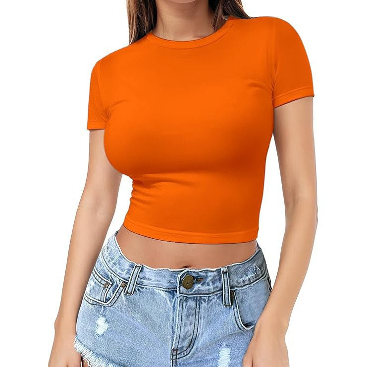 Womens Midriff-baring T-Shirt, Sassy Summer Pullover Top - T&amp;A enterprises