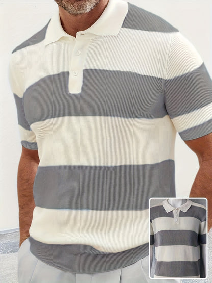 Mens Clothing Summer Fashion Lapel Sweater Short Sleeve Men Clothing Men Wears - T&amp;A enterprises