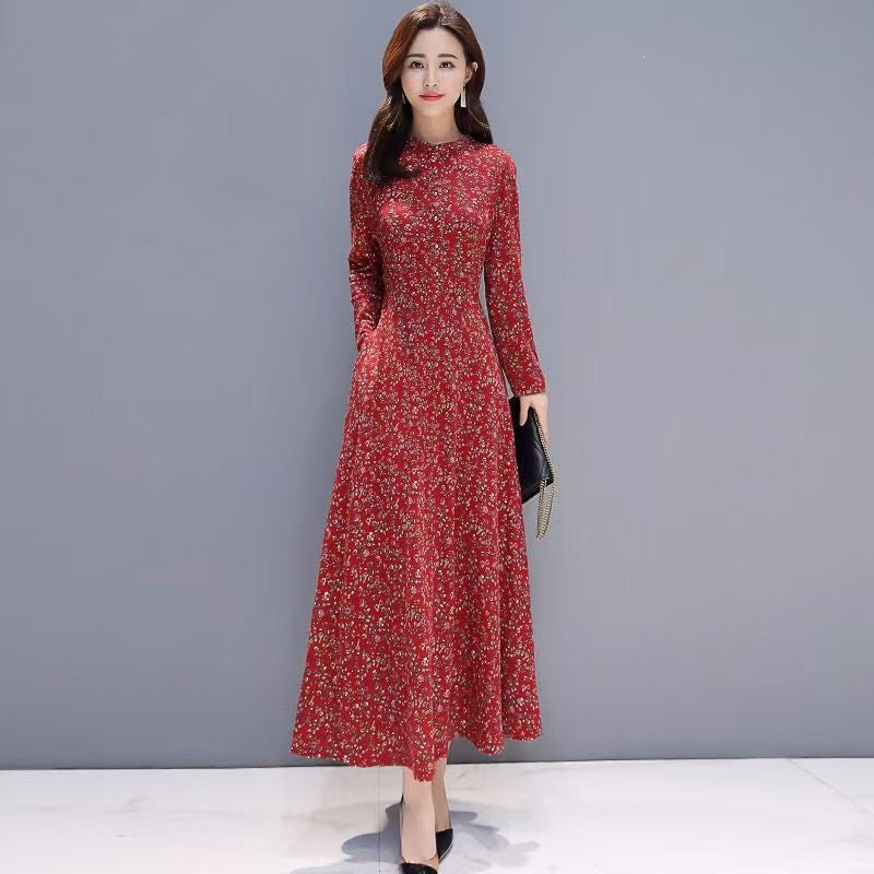 Luxury Chic Long-sleeve Dress For Affluent Women - T&amp;A enterprises