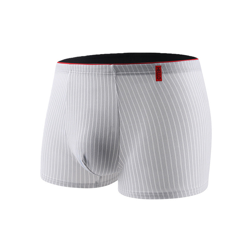 Striped Antibacterial Breathable Mid Rise Plus Size Mens Underwear - T&amp;A enterprises