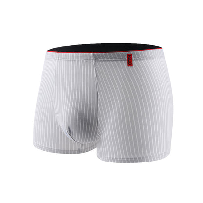 Striped Antibacterial Breathable Mid Rise Plus Size Mens Underwear - T&amp;A enterprises