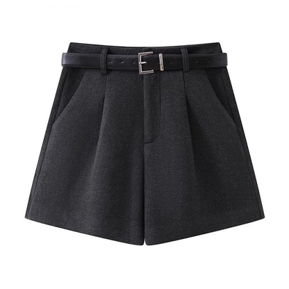 Fashionable Woolen Suit Shorts For Women - T&amp;A enterprises
