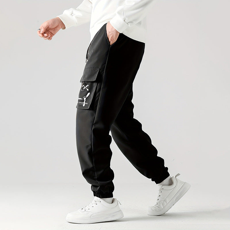 Straight Ankle Tied Wear-resistant Overalls Casual Pants - T&amp;A enterprises
