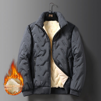 Berber Fleece Cotton Coat Fleece-lined Thickened Cold Protection Warm Winter - T&amp;A enterprises