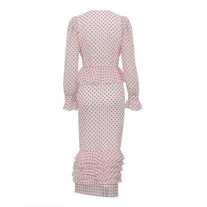Cross Print Two-Piece Peplum Set - T&amp;A enterprises