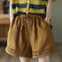 Thin Elastic-Waist Lace-up Hollowed-Out Casual Cotton-Linen Straight Pants - T&A enterprises