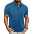 Summer Lapel Button Polo Shirt With Pockets Outdoor Fashion Short Sleeve Tops For Men Clothing - T&A enterprises