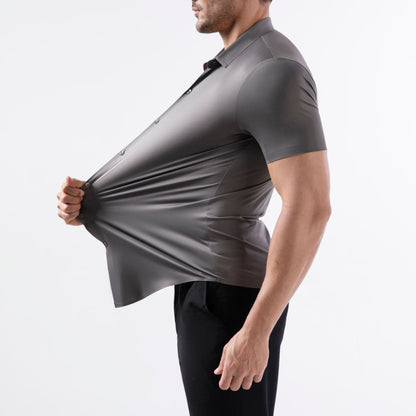 Four-side High Elastic Shirt Men&