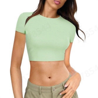 Womens Midriff-baring T-Shirt, Sassy Summer Pullover Top - T&amp;A enterprises