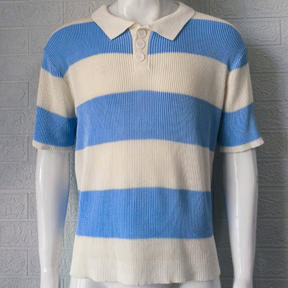 Mens Clothing Summer Fashion Lapel Sweater Short Sleeve Men Clothing Men Wears - T&amp;A enterprises