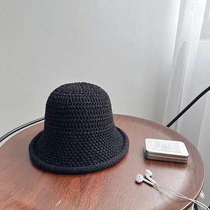 Hollow-out Knitted Bucket Hat For Women - T&amp;A enterprises