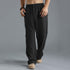 Linen Leisure Trousers - Versatile Khaki, Black, Blue & White - T&A enterprises